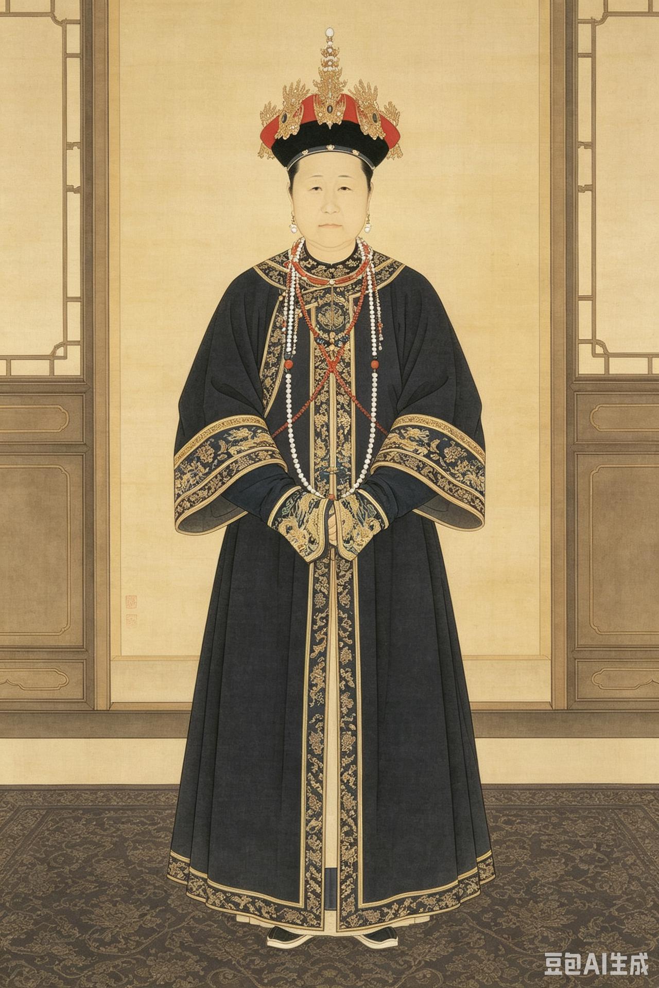 清朝孝庄文皇后图像Ai制作