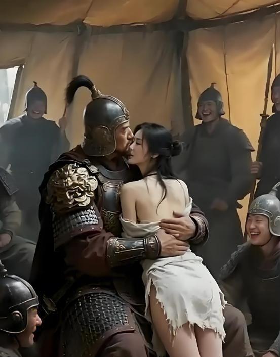 199年， 吕布被曹操斩杀后，曹军士兵闯入吕布的内室发现了貂蝉，貂蝉怕被士兵糟蹋