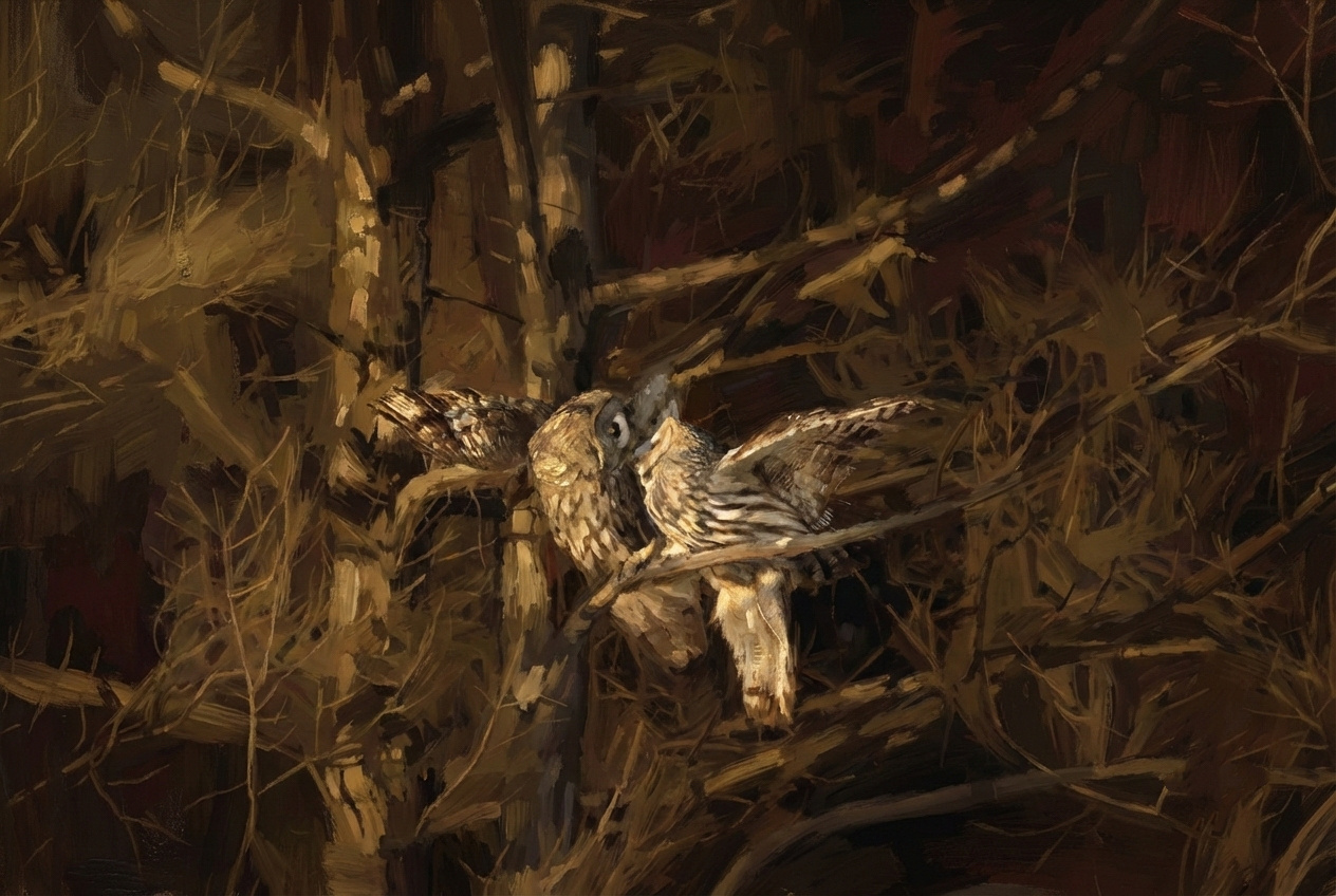 《Love Birds》左边是我的摄影作品原版右边是一张我觉得非常之牛逼的“古典