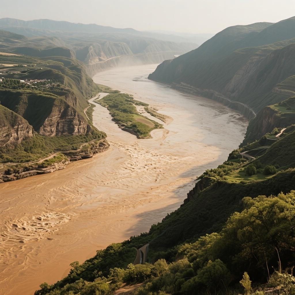 下联：地大走江河。

（图片来自网络）