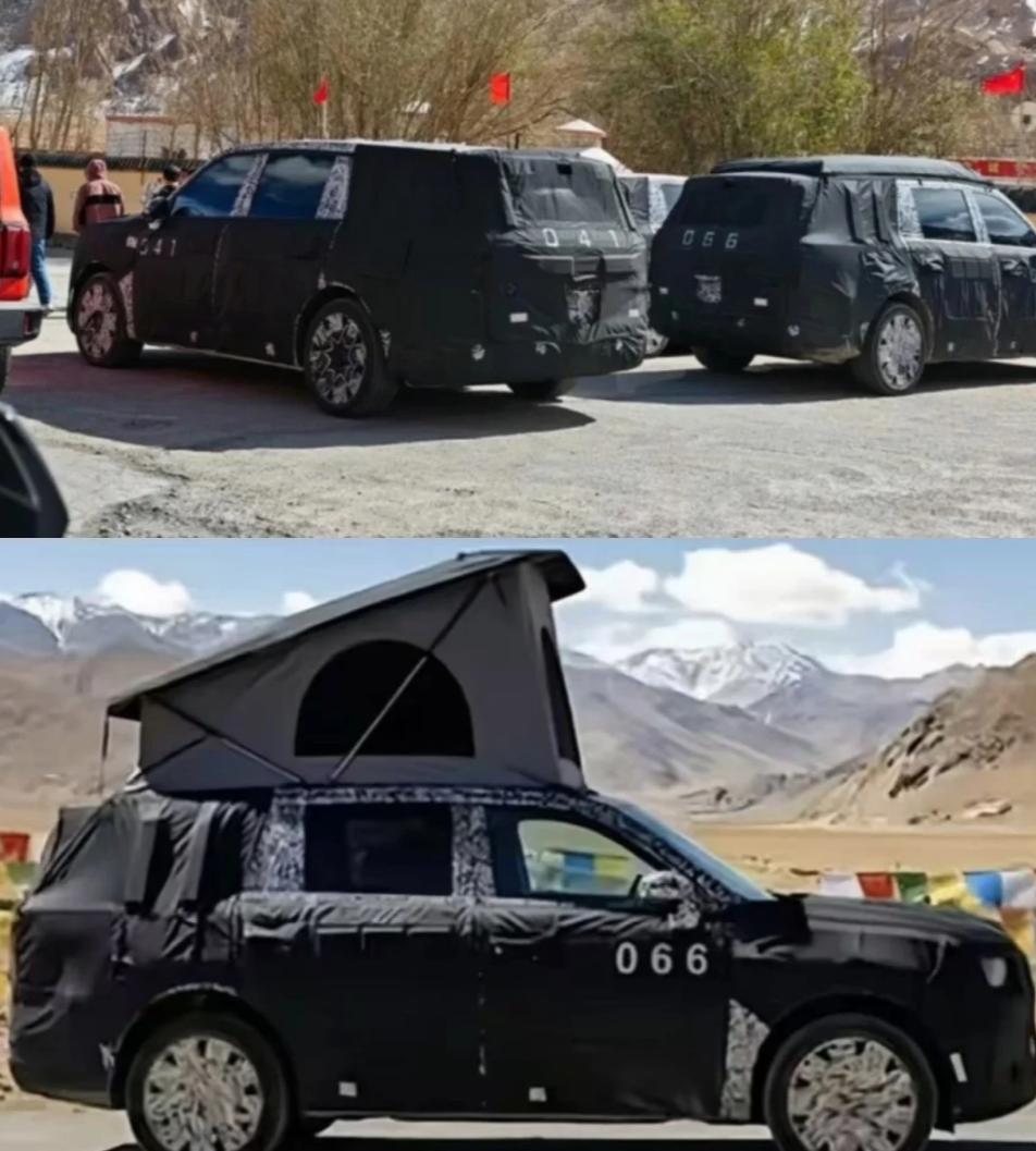 小米房车版现身，原来升降顶可以这么做
早上看到网友晒出的小米新车谍照
寻天SUV