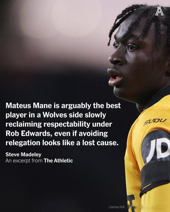 利物浦青训推透露利物浦正在密切关注狼队18岁小将马特乌斯·马内的动向虽然夏季转会