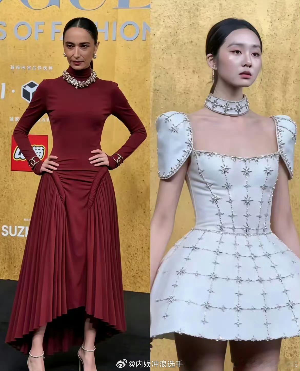 网友把黄多多和吴彦祖老婆的礼服互换黄多多和吴彦祖老婆的礼服P图互换 网友把黄多多