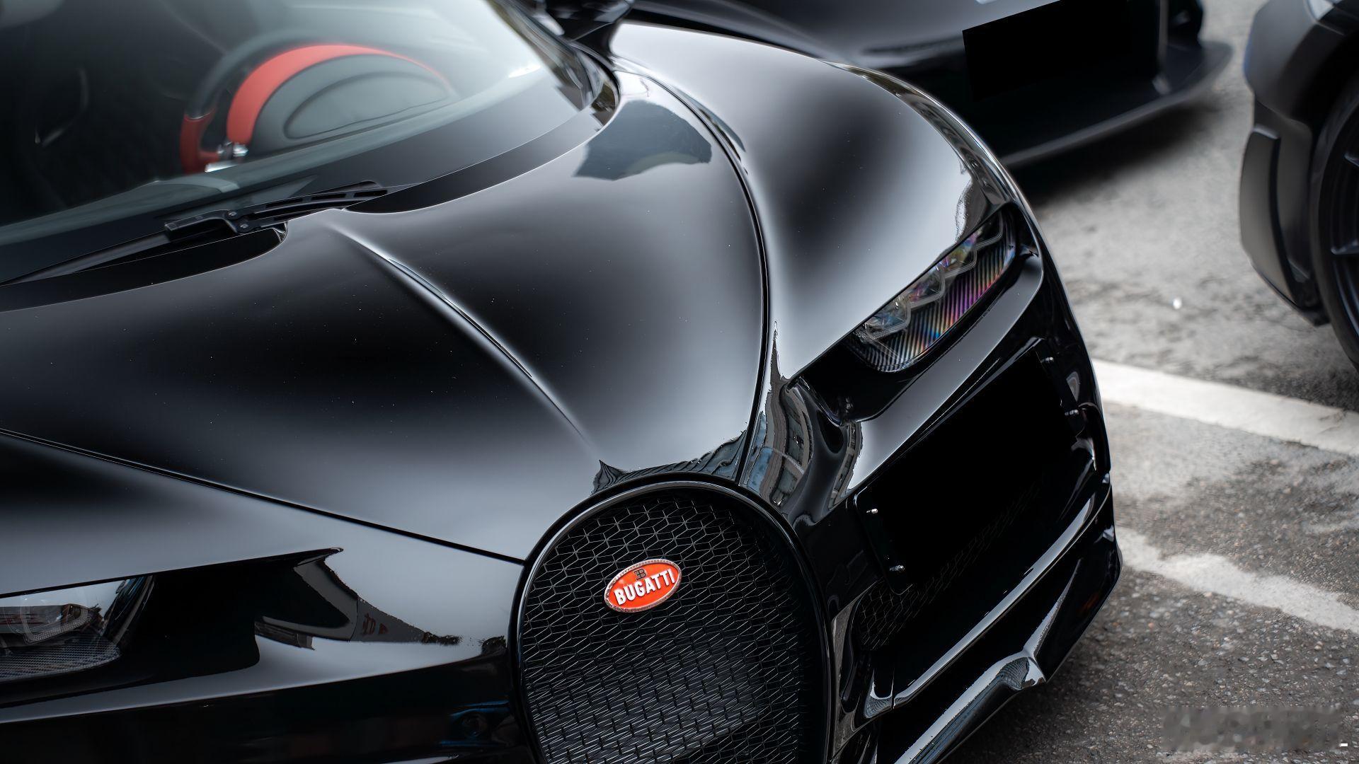 black.Bugatti Chiron 机械与艺术结合布加迪chiron ​​