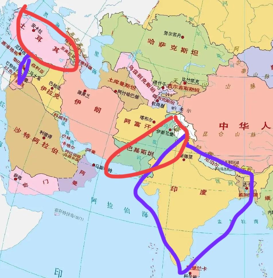 印度和土耳其为什么较劲？两国并不接壤不睦为哪般呢？
A，莫迪与内塔尼亚胡谈公论母