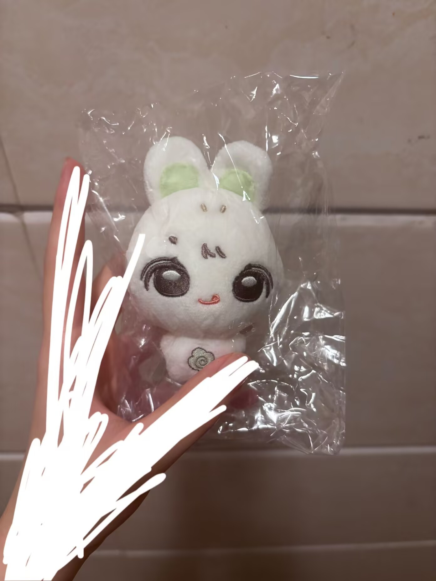 韩振大吧60块钱的娃娃比手掌还小 