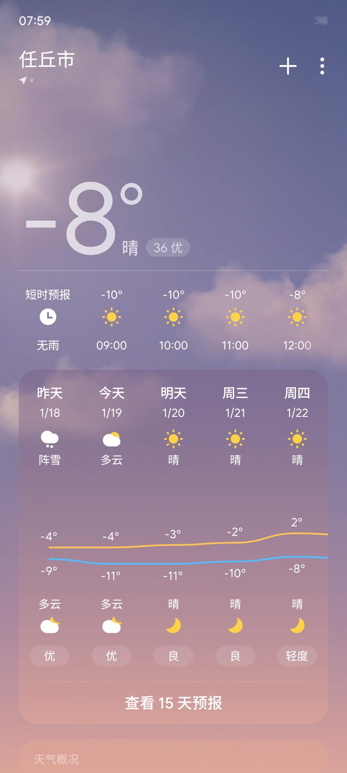 华北入冬以来最冷的一天