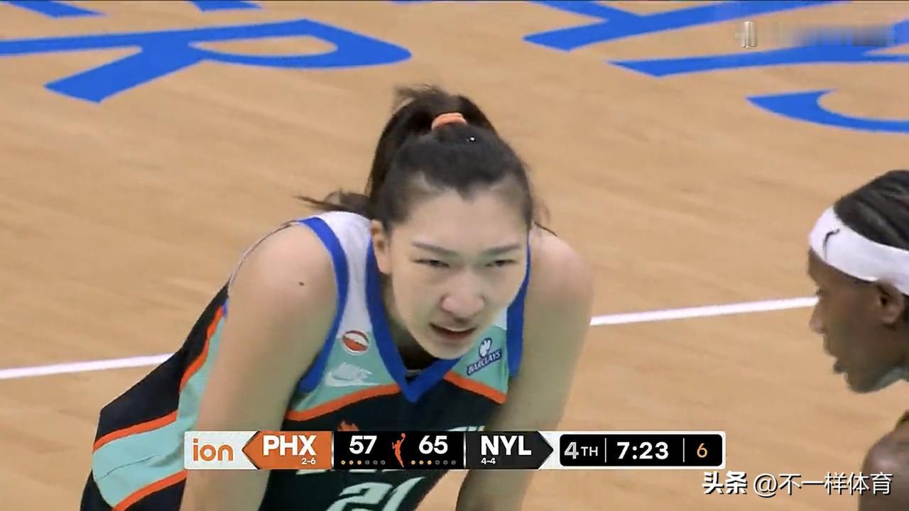 韩旭出场17分钟7中4得到9分5篮板1助攻1盖帽，WNBA自由人队75-68送水