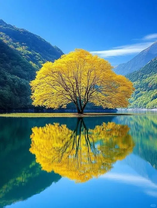 美图欣赏——山中湖畔的秋日奇观