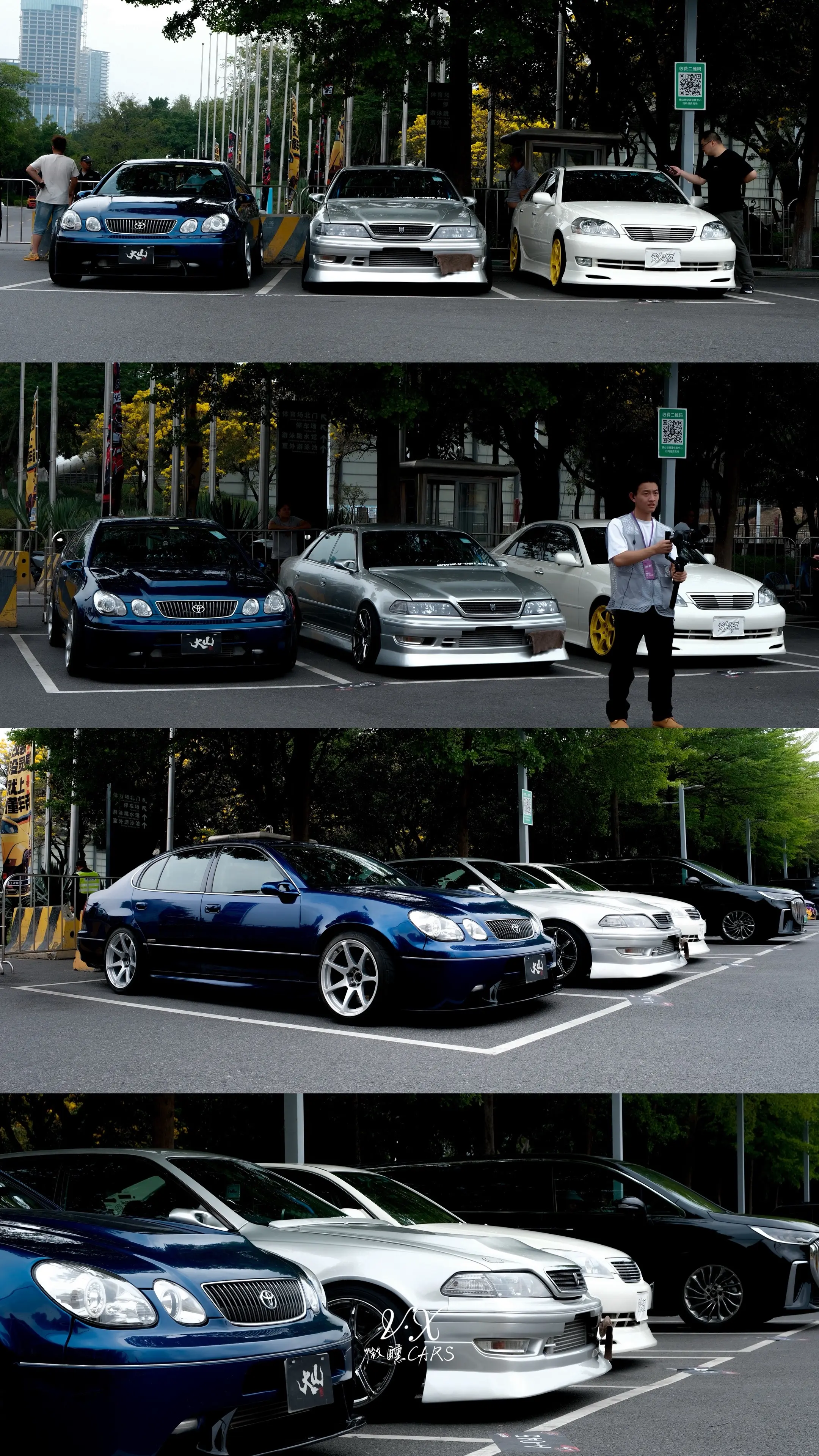 本田聚会出现一支神秘的漂移车队。