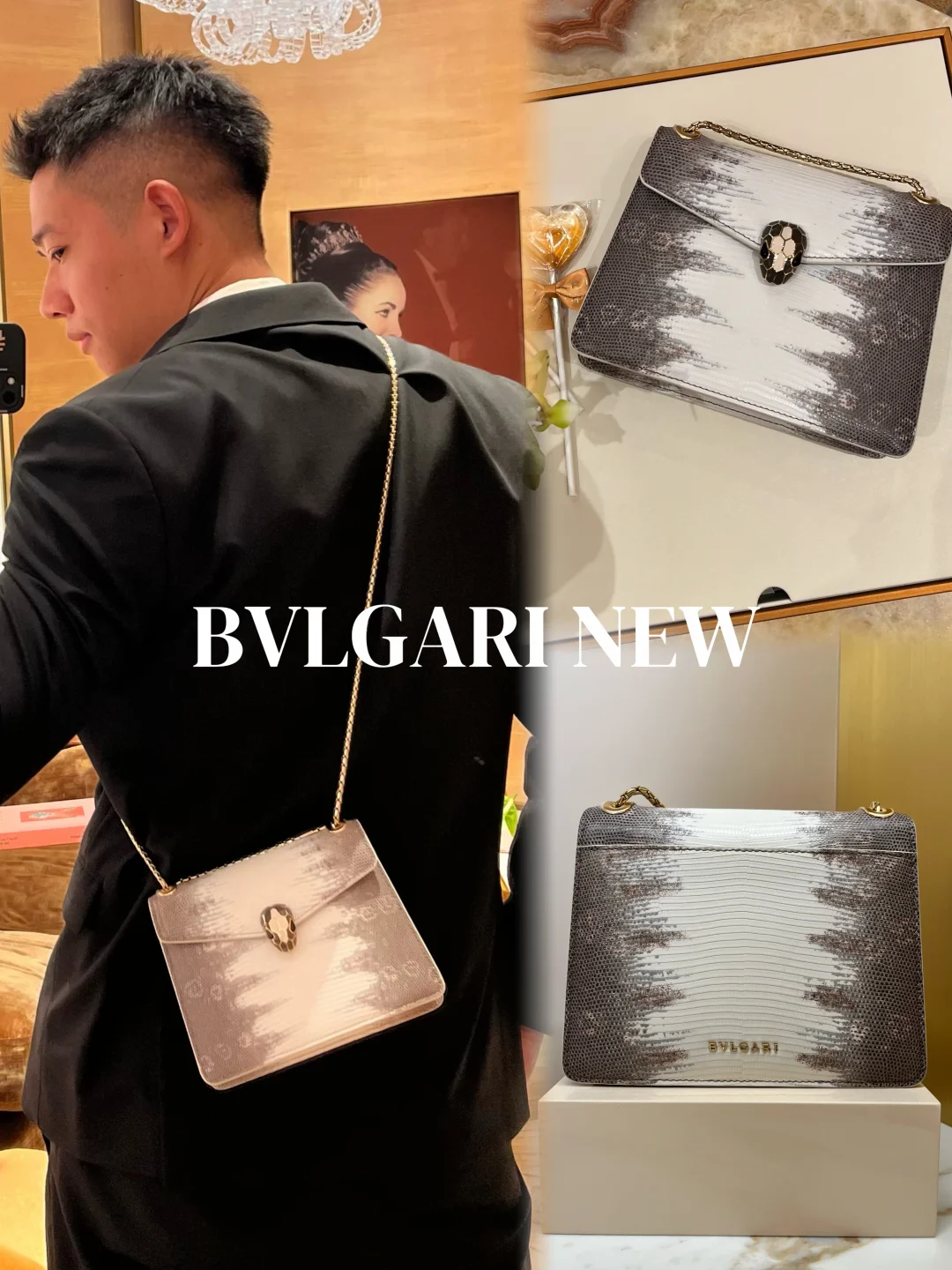 BVLGARI｜喜马拉雅蜥蜴皮蛇头包天花板