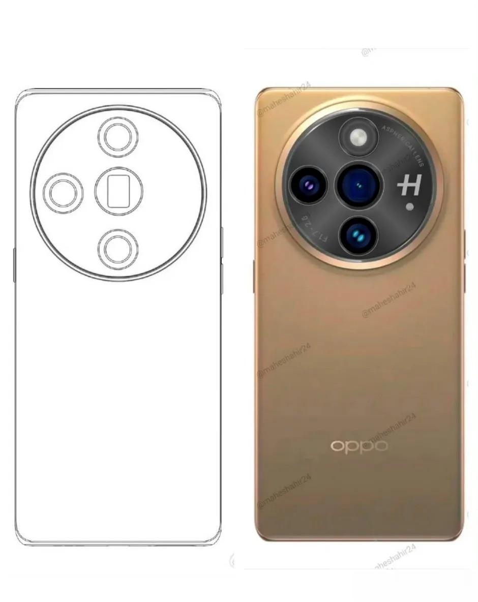 OPPO Find X7 渲染图和配置曝光，觉得如何~

看样子和最新发布的Fi