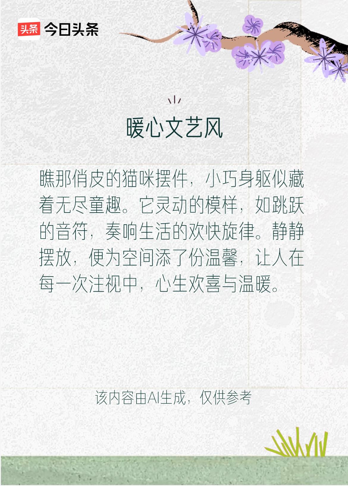文学创作大会：瞧那俏皮的猫咪摆件，小巧身躯似藏着无尽童趣。它灵动的模样，如跳跃的