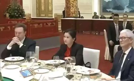 很多人好奇坐在马斯克和库克中间的女人是谁？湖南湘乡出身，大专学历，却凭一己之力闯