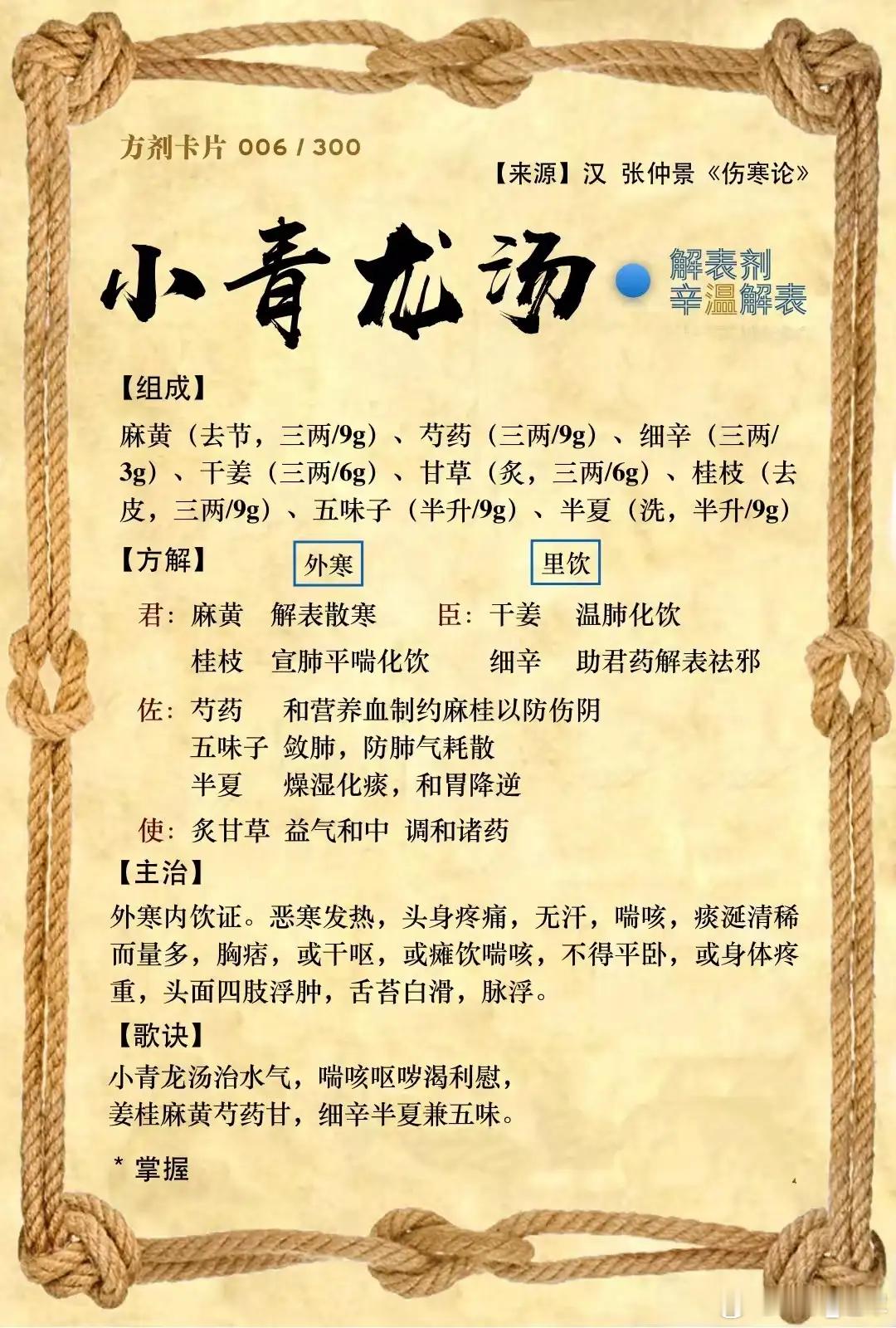 张锡纯认为，这是辨证小青龙汤中极其重要的一点！小青龙汤在临床上的运用，张锡纯在《