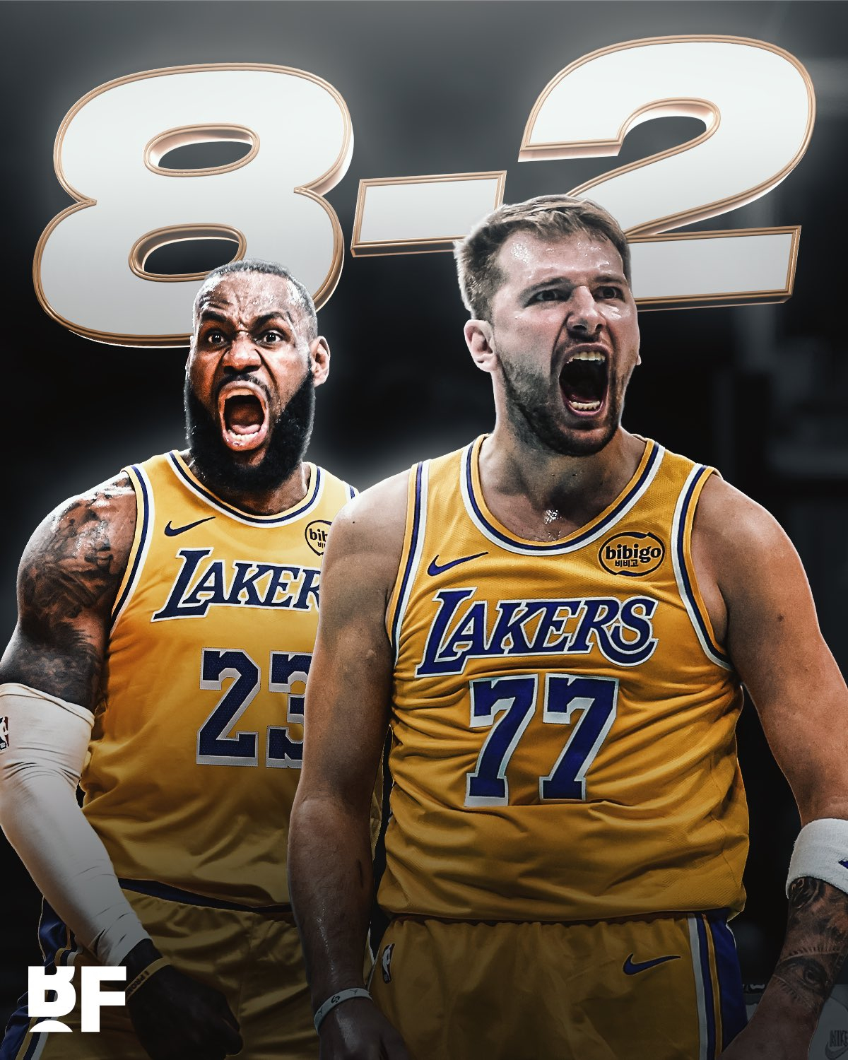 老詹复出后，取得8胜2负湖人国度