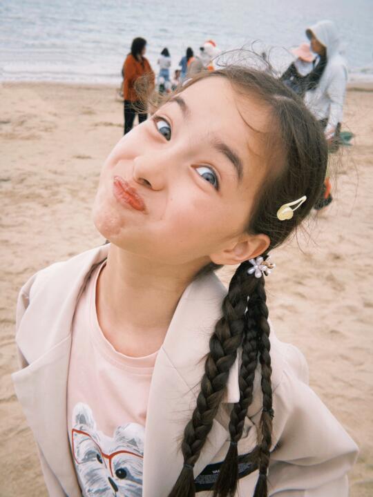 阳光、沙滩和双倍的快乐🏖️💕