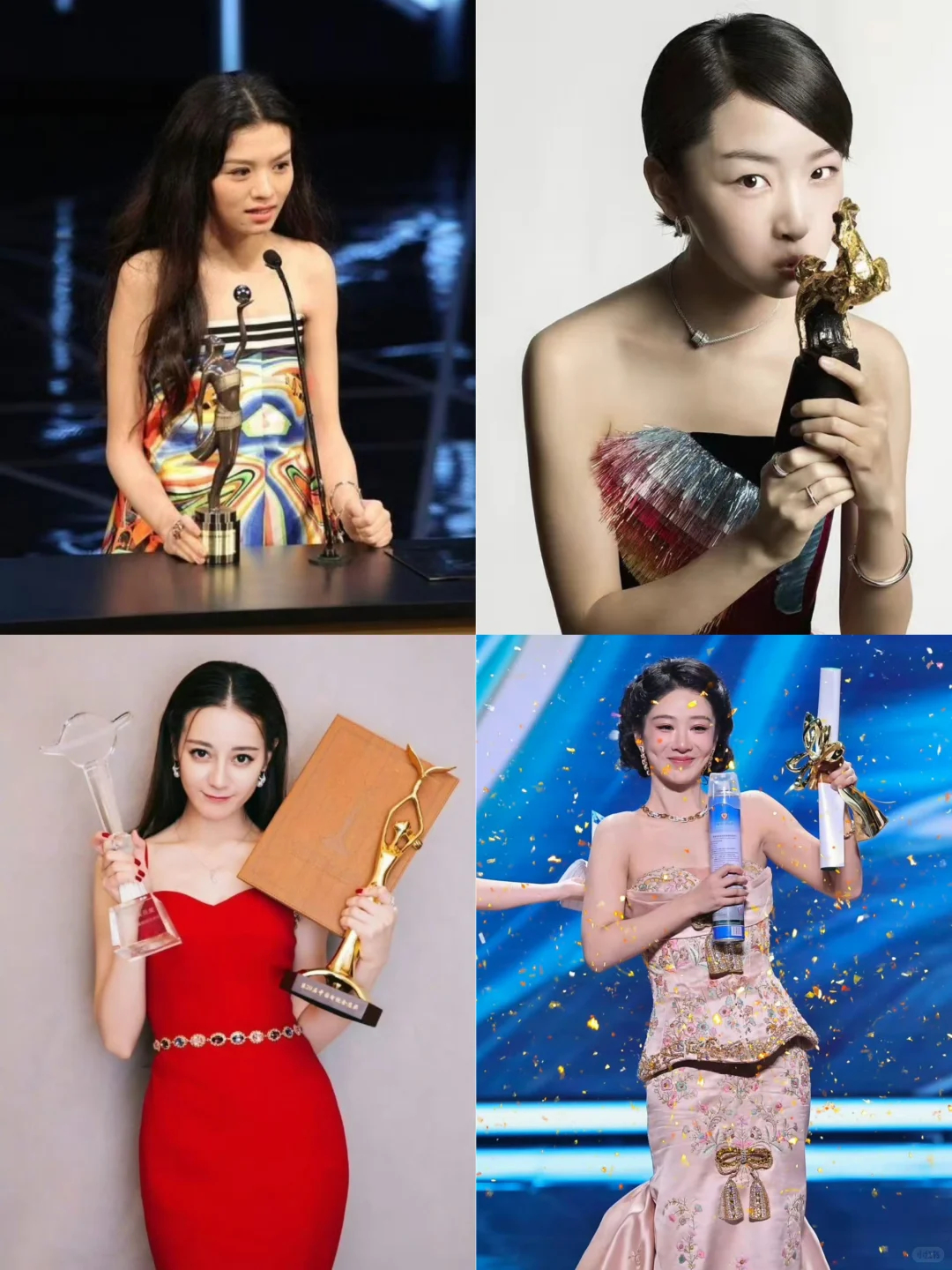 两大90花都有主流视后了1.周冬雨（1992年1月）：🐴、金像影后、金鸡影后、
