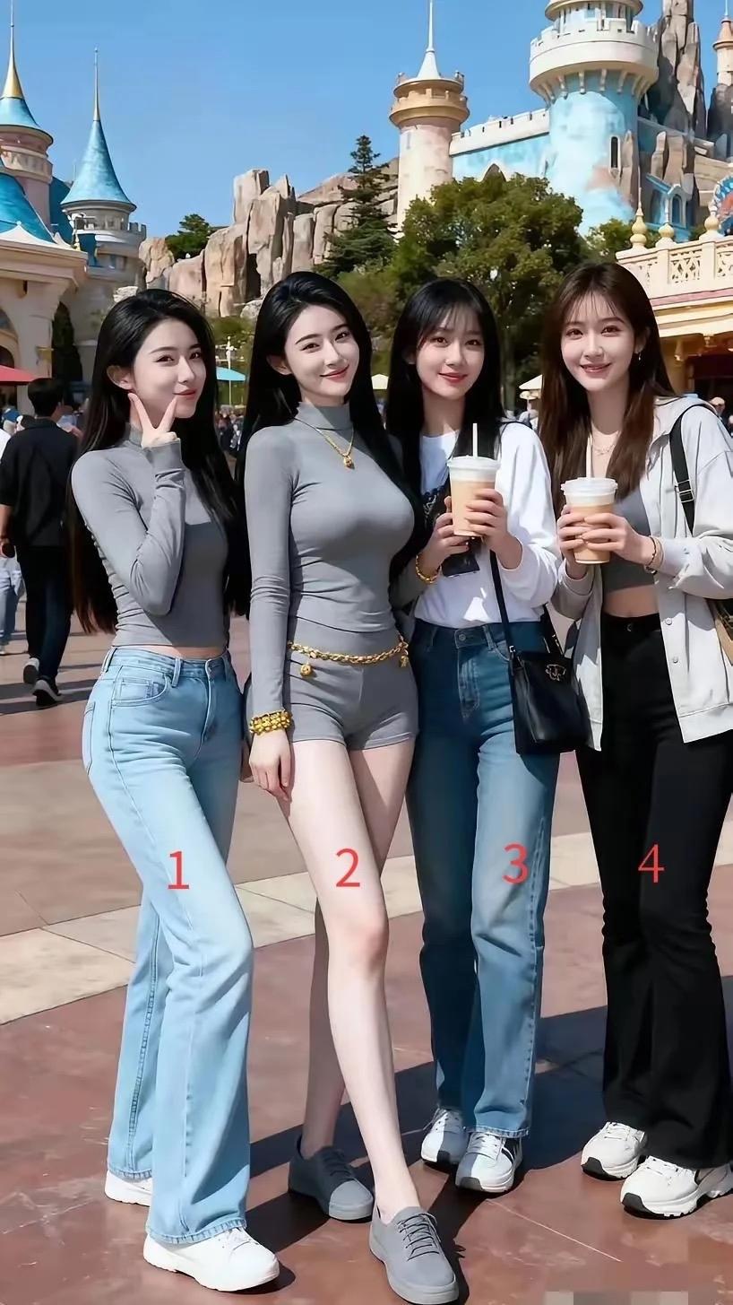 【@头条逗趣小鲁班】四位美女，你会选哪一个心仪的她做你女朋友[笑哭]