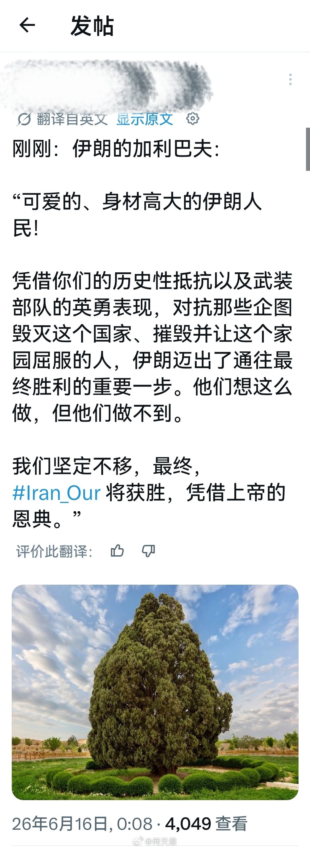 特朗普说他们赢了，伊朗也说他们赢了难道这世界真有双赢的事情吗？美国伊朗达成和平协