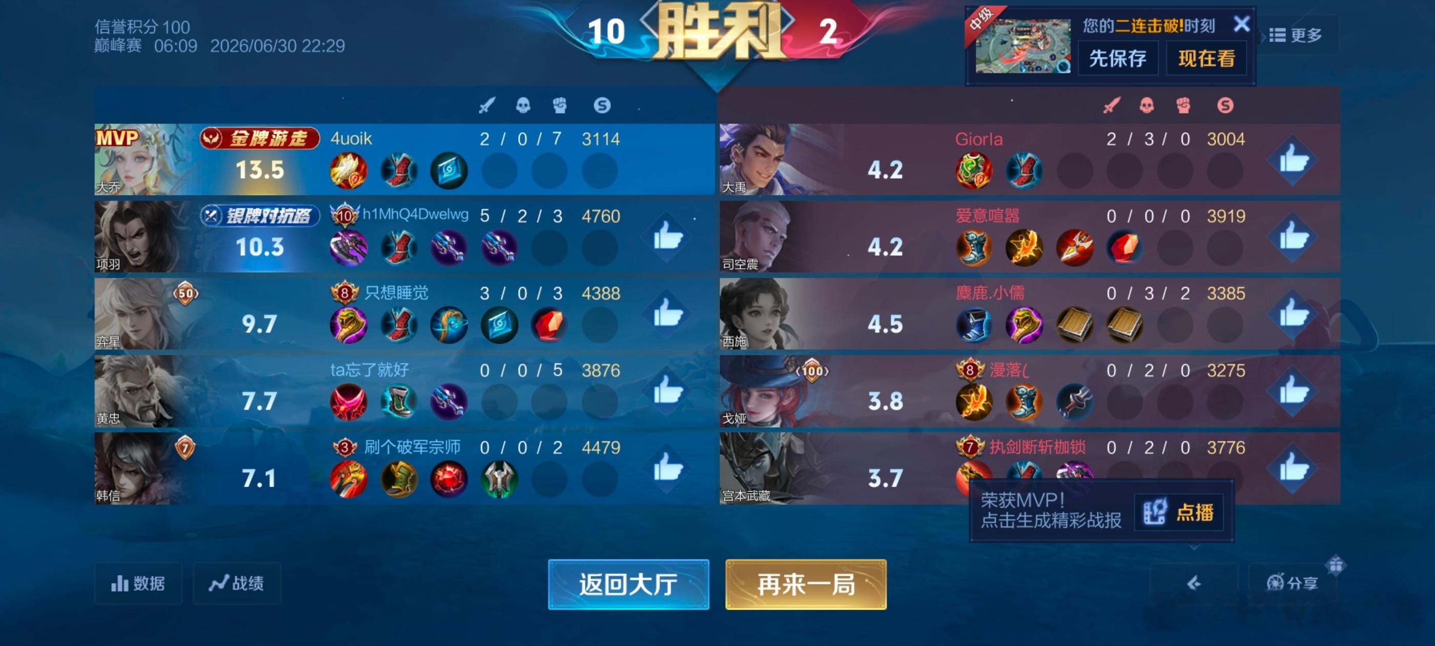 雾草 六分钟金牌 