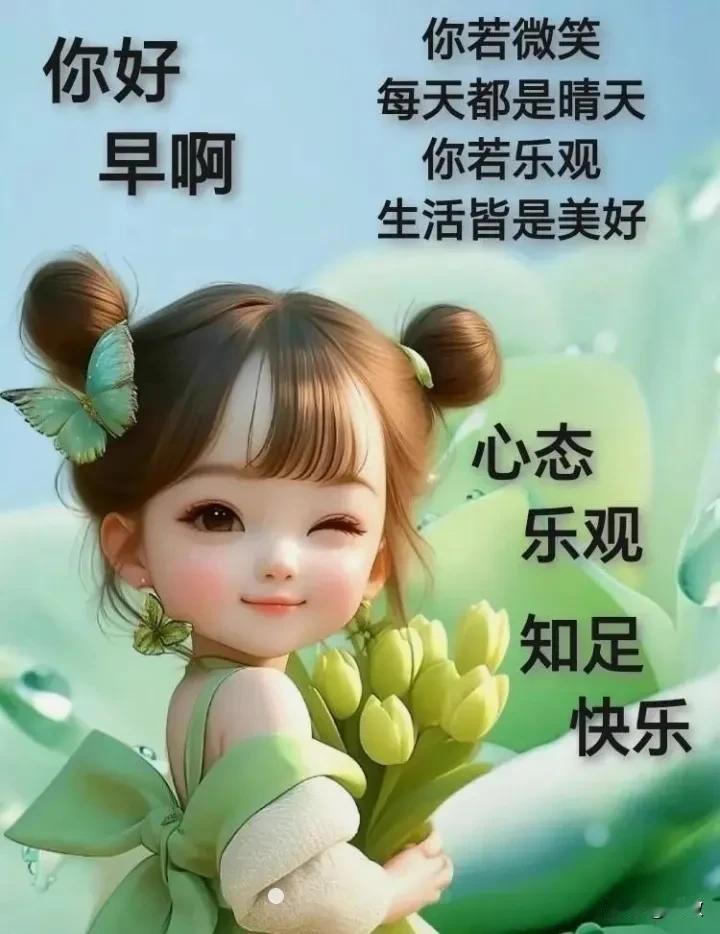 #分享清晨心得# 早晨心情挽着晨曦一起出发，我用温暖的问候驱散烦恼犹疑。快乐从心