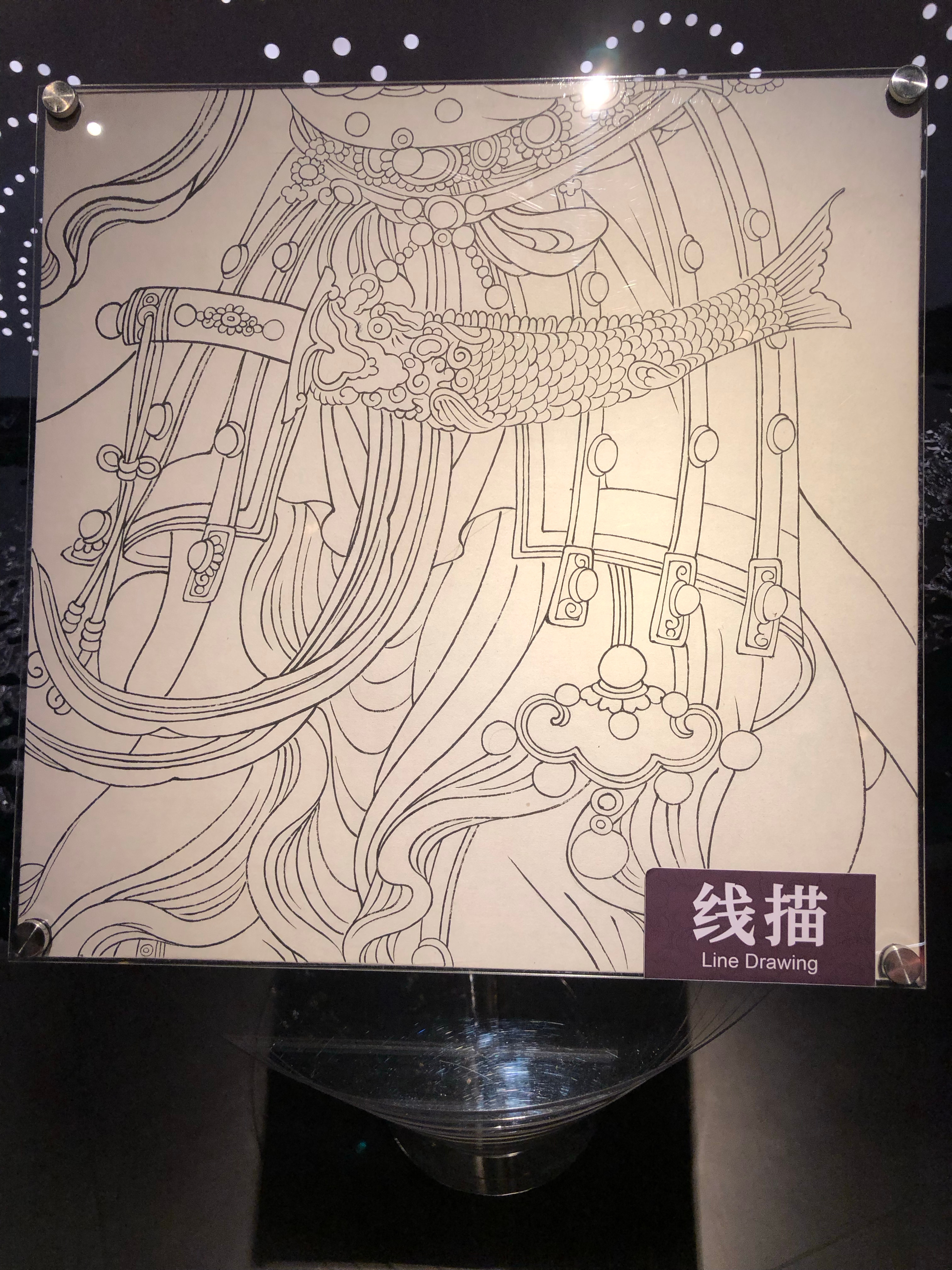 #亲情中华 侨韵北京# 沥粉堆金还是在昏暗环境打灯看更惊艳，可惜法海寺参观壁画不