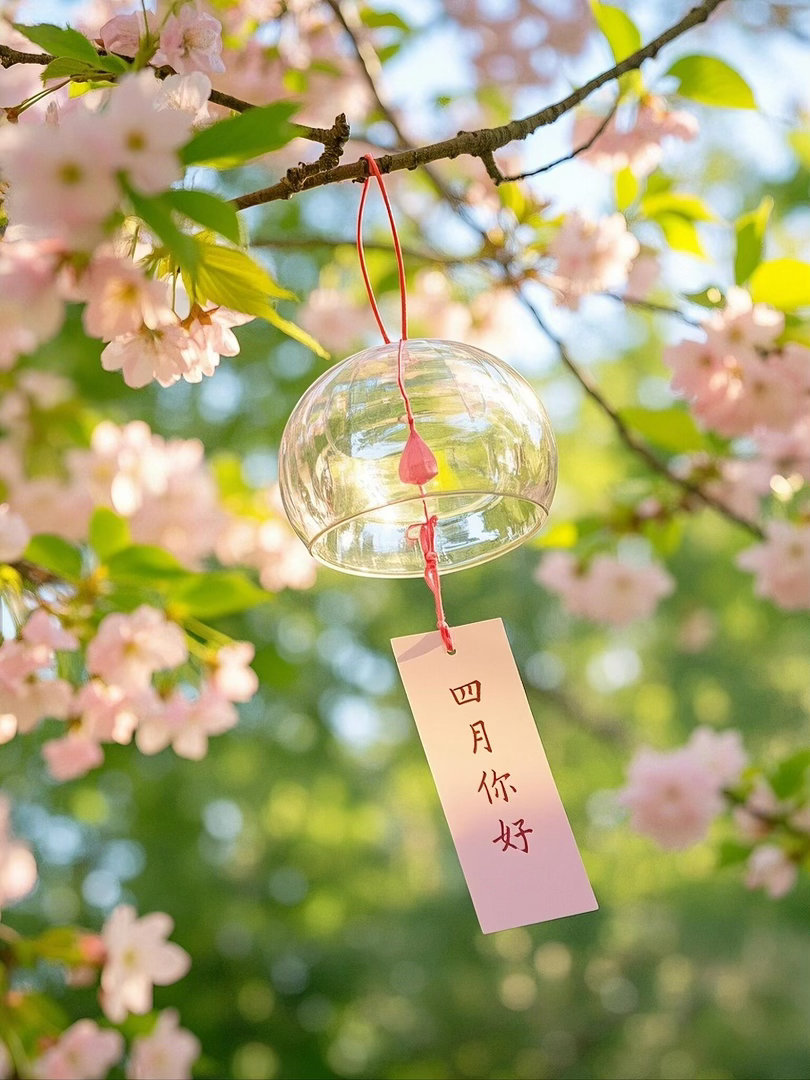 三月随风去，四月伴春来。愿所有花开，不负等待；所有努力，都有光芒。三月，再见；四