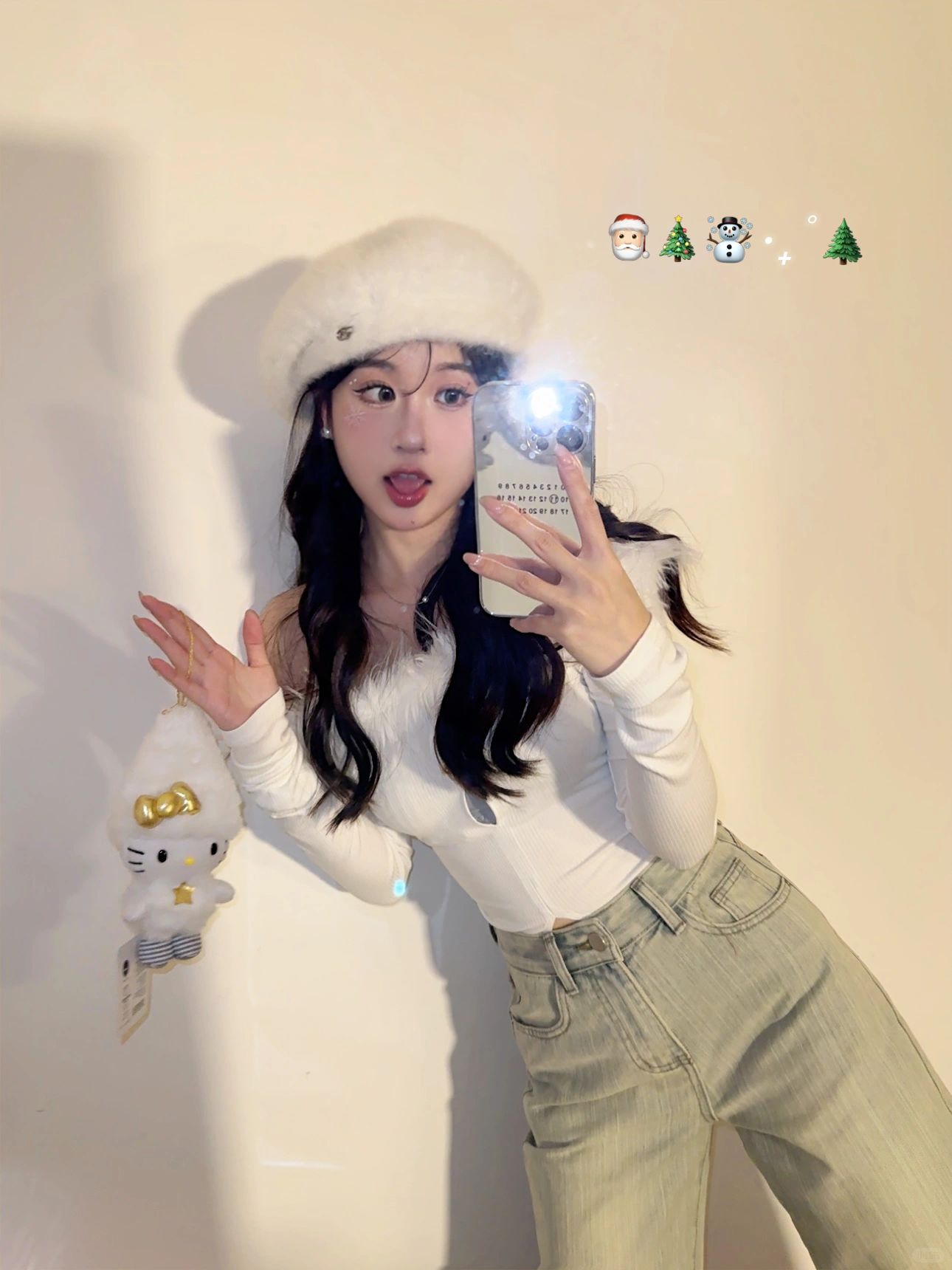 存一些对镜拍照姿势📷