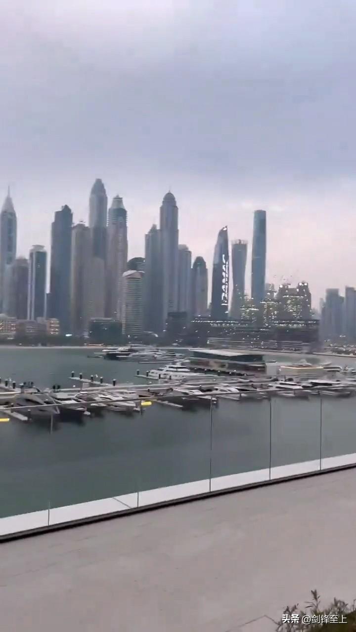 兄弟们，难怪明星和有钱人都从迪拜跑路了
有国外博主在迪拜沙滩拍了一段视频
整个沙