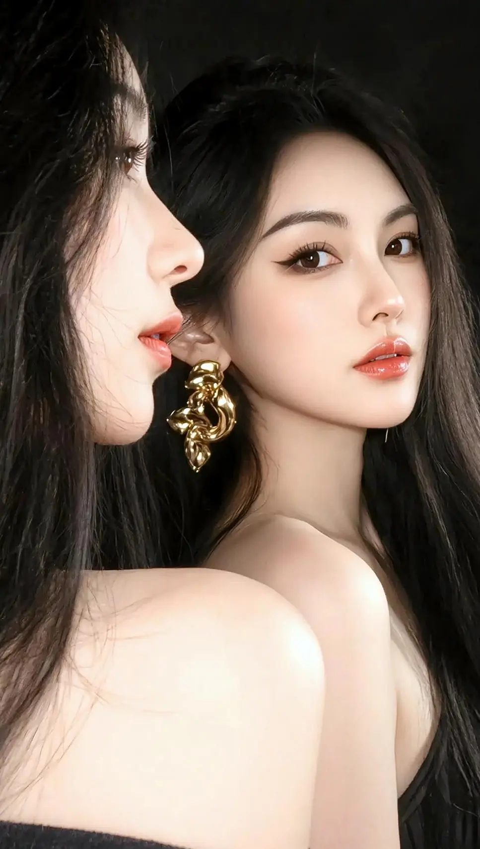 黑系双人影💕