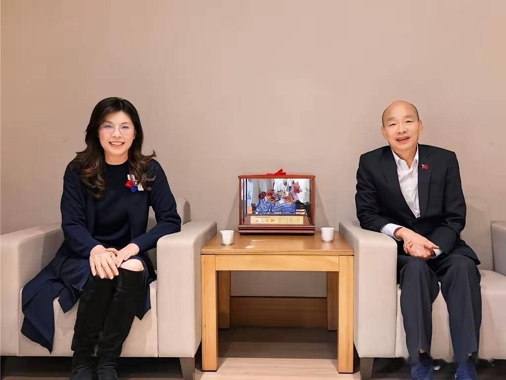 郑丽文特意拜访台伪立院龙头韩国瑜，韩国瑜是目前国民党籍担任公职最高的人！