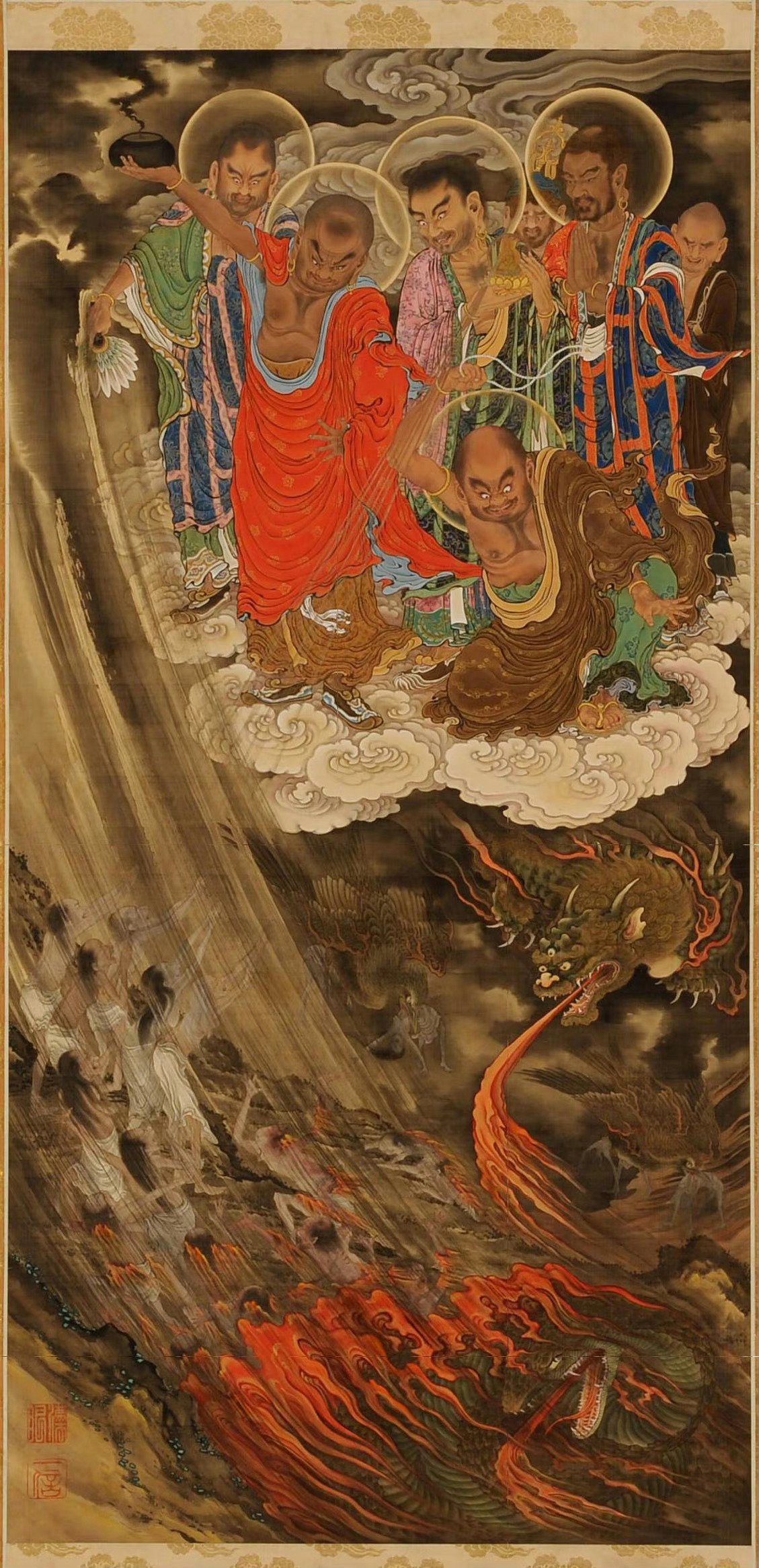 增上寺本·五百罗汉图增上寺五百罗汉图（增上寺本）是以增上寺内源兴院的了莹（170