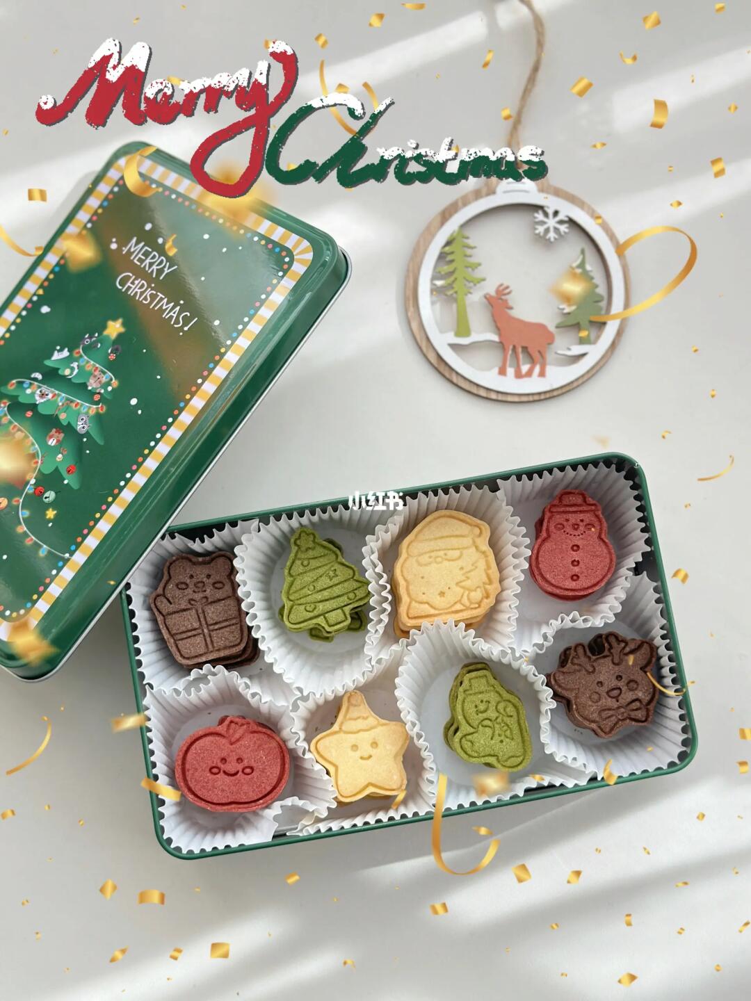 🎄圣诞小曲奇|可可爱爱 简单易做娃爱吃🥳