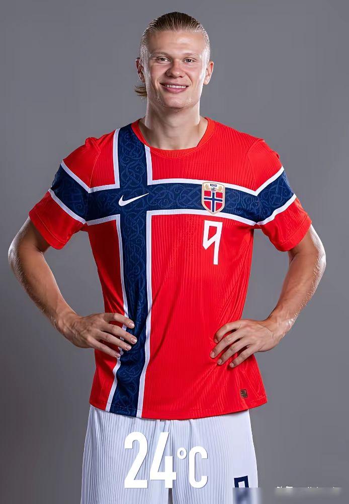⚽哈兰德这气场！挪威队9号战袍一穿，谁看了不喊绝？这波必须期待住！🔥