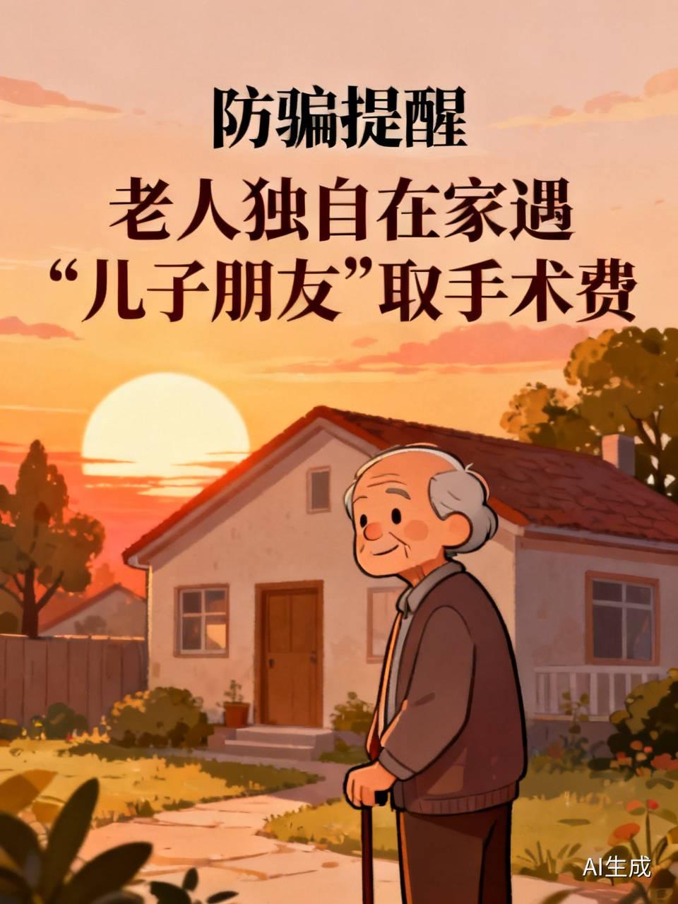 刷到这个新闻的时候整个人都看愣了，骗子的套路真的防不胜防。
老人独自在家，突然有