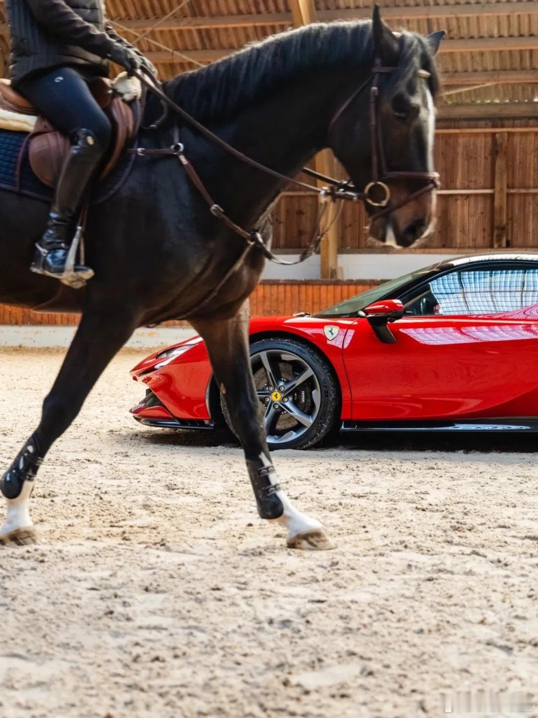 当黑马挣脱缰绳，便成了跃马徽章里的风。法拉利以引擎为心跳，在唤醒每寸血液——不是