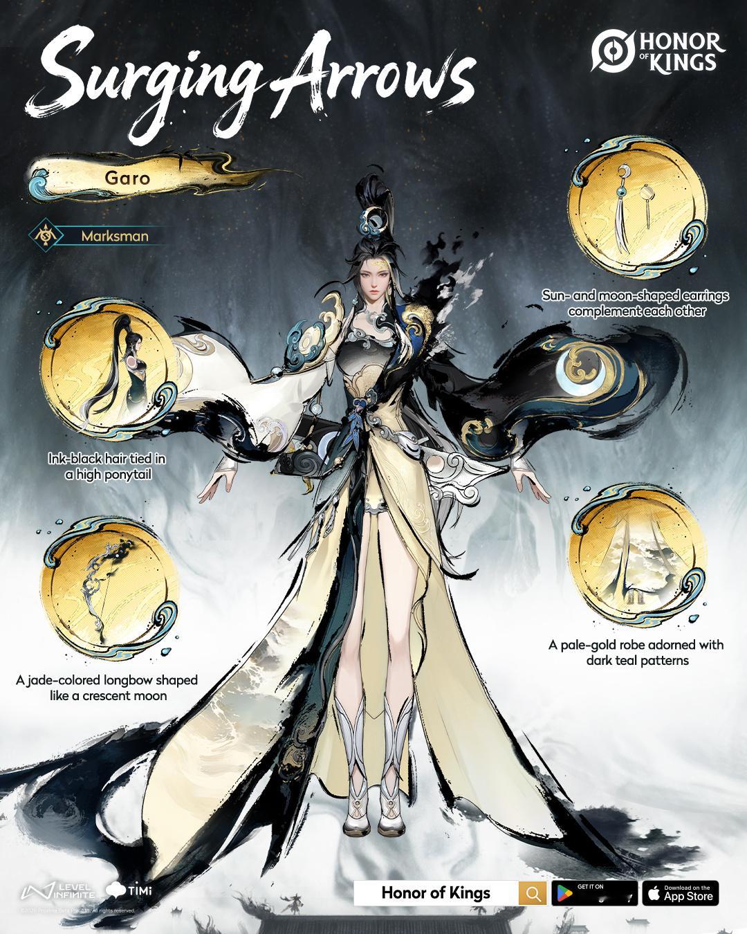 伽罗墨染江湖设计图曝光很神圣的日月神女，大家觉得如何？[二哈]王者高校迎新季我在