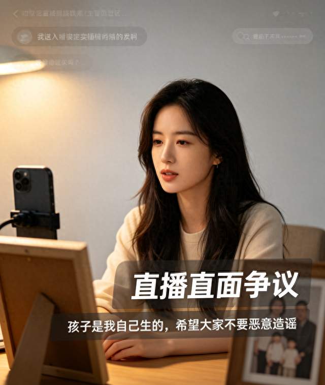 徐艺洋直播直面争议：孩子是我自己生的，如今已经两岁多