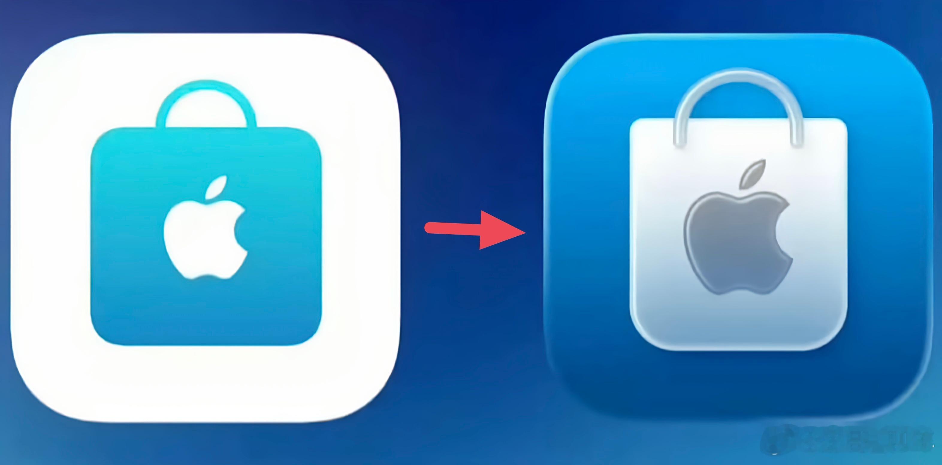 Apple Store迎来视觉更新，采用了液态玻璃风格图标并优化了光影效果，以贴