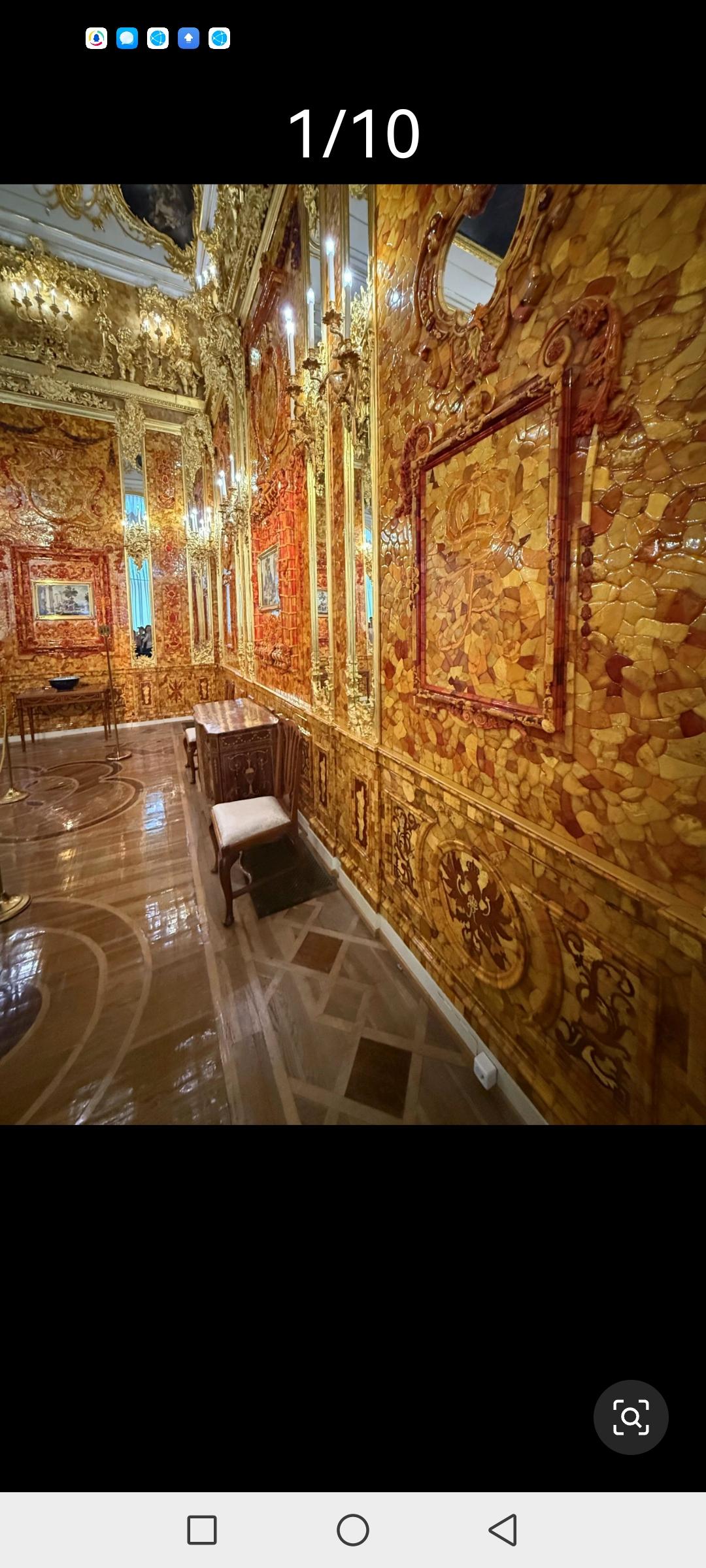 昨天，逛了位于俄罗斯圣彼得堡附近的叶卡捷琳娜宫（Catherine Palace