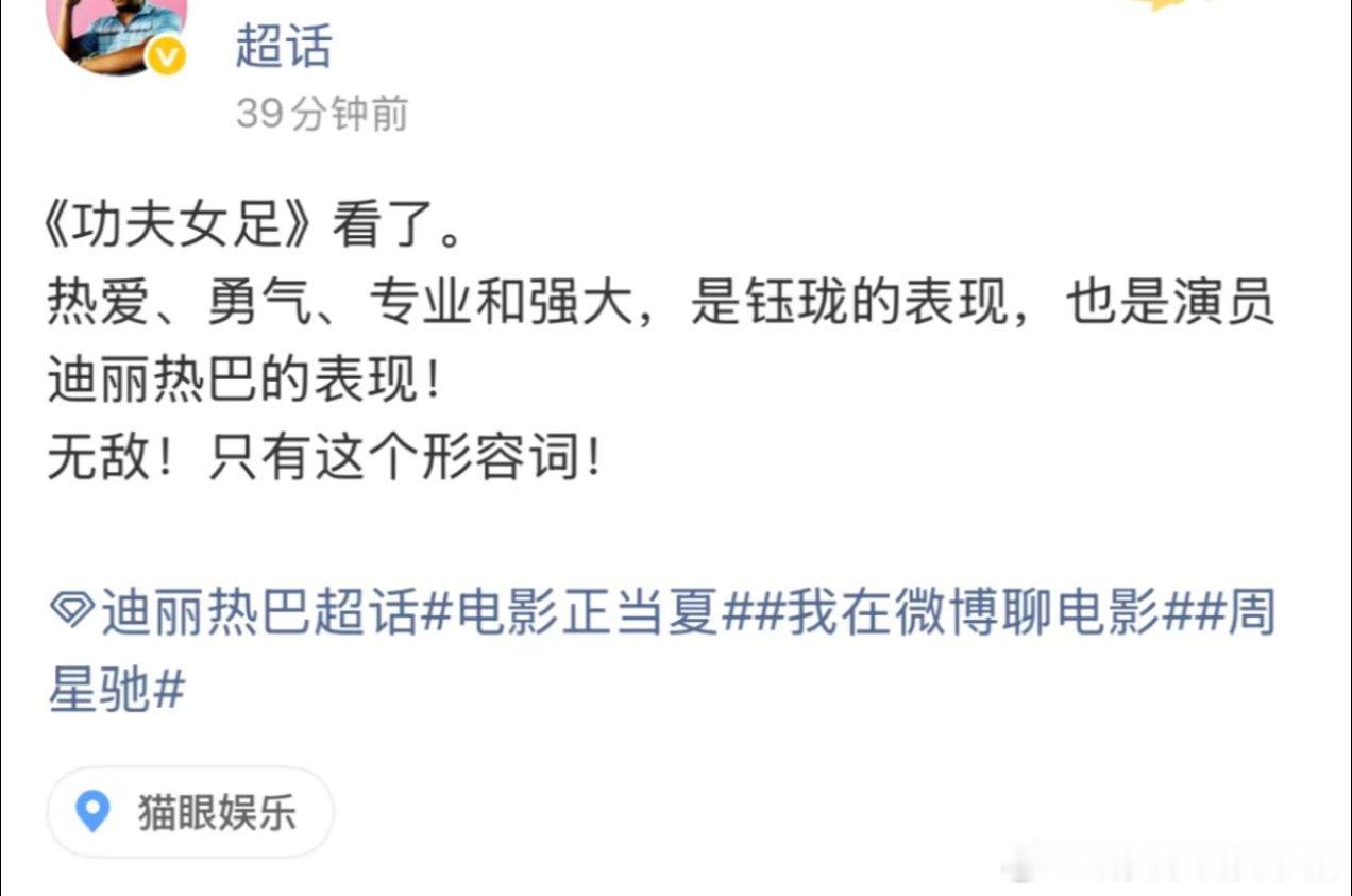 迪丽热巴功夫女足观影repo 