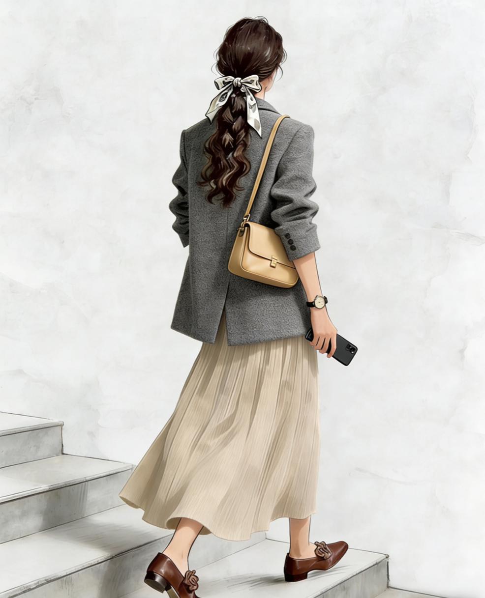 中年女人
如果经济允许
就别在穿衣上委屈自己

一定要选有质感的高档衣服
特别是