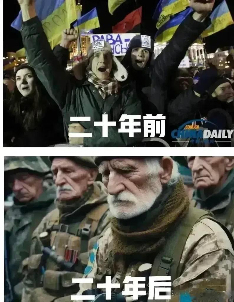 网友声音：祝贺乌克兰人民获得了西方的民主和自由，但好像看到大家都开心不起来的样子
