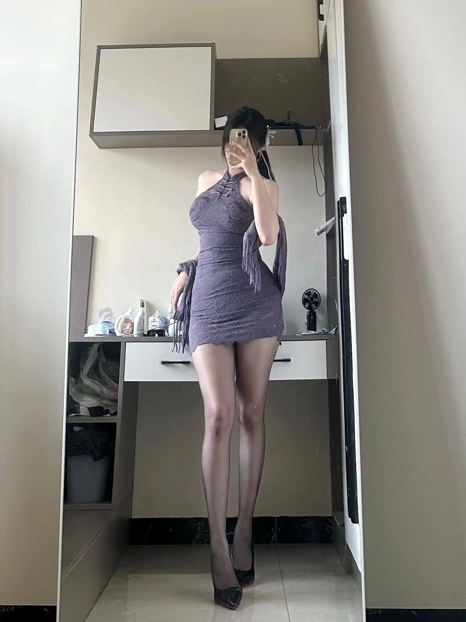 谁还不是小腰精 腿精 御姐风细跟高跟鞋太绝了