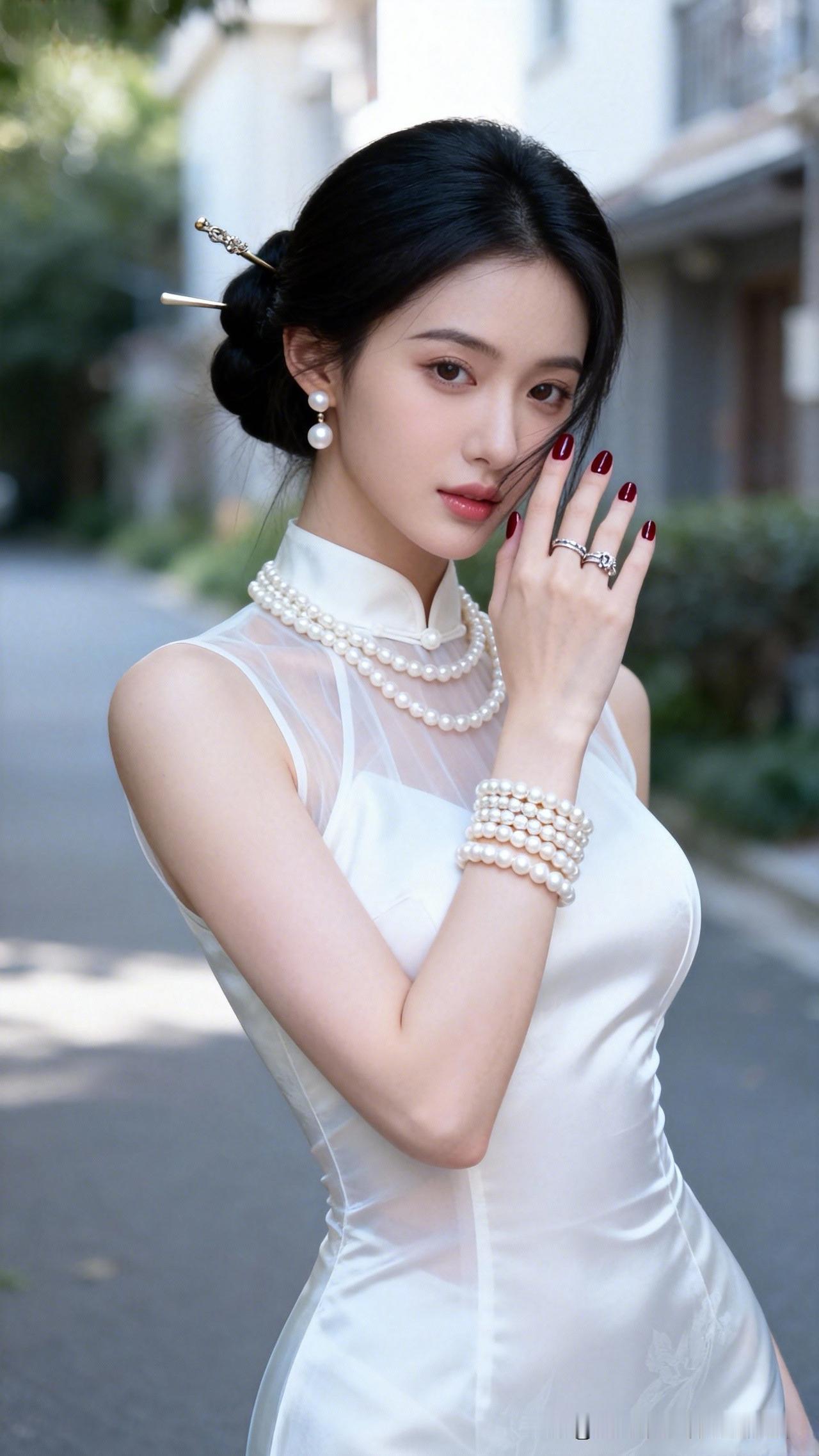 珠光宝气的国风潮流穿搭