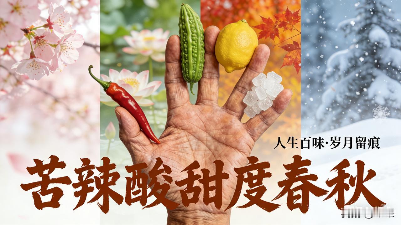 求下联下联：苦辣酸甜度春秋

赏析：这幅对联的下联“苦辣酸甜度春秋”与上联“油盐