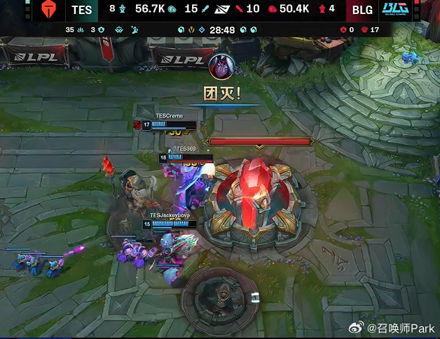 TES总决赛拿到两个赛点  小奶油发威了，TES总决赛拿到两个赛点！ ​​​