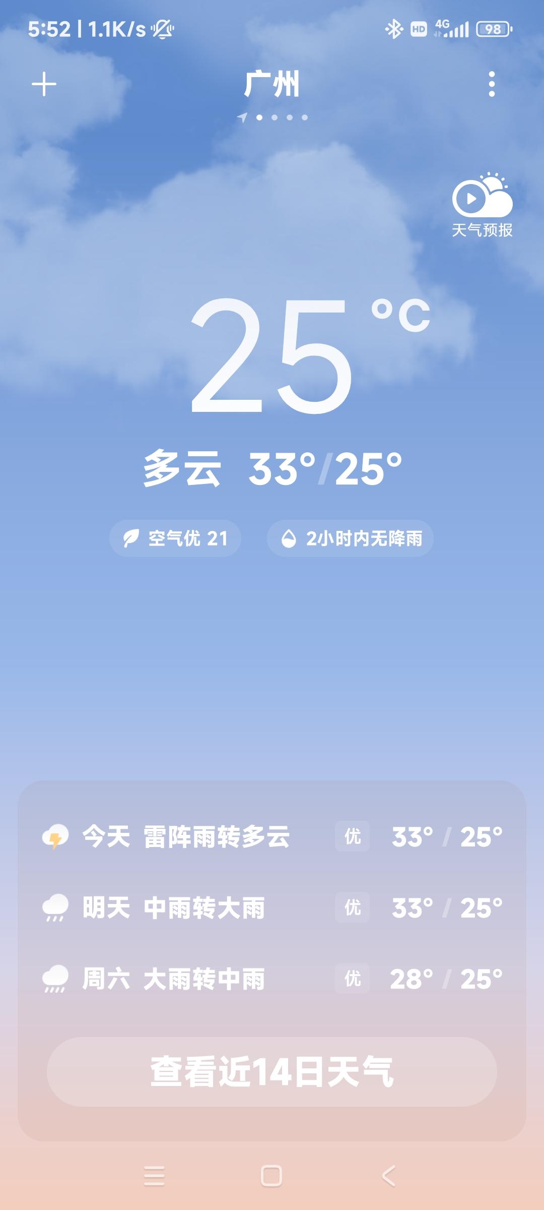 人的身体最诚实。什么事只要自己感受一下就知道了。
刚说完夏天西安比广州凉快，遭到