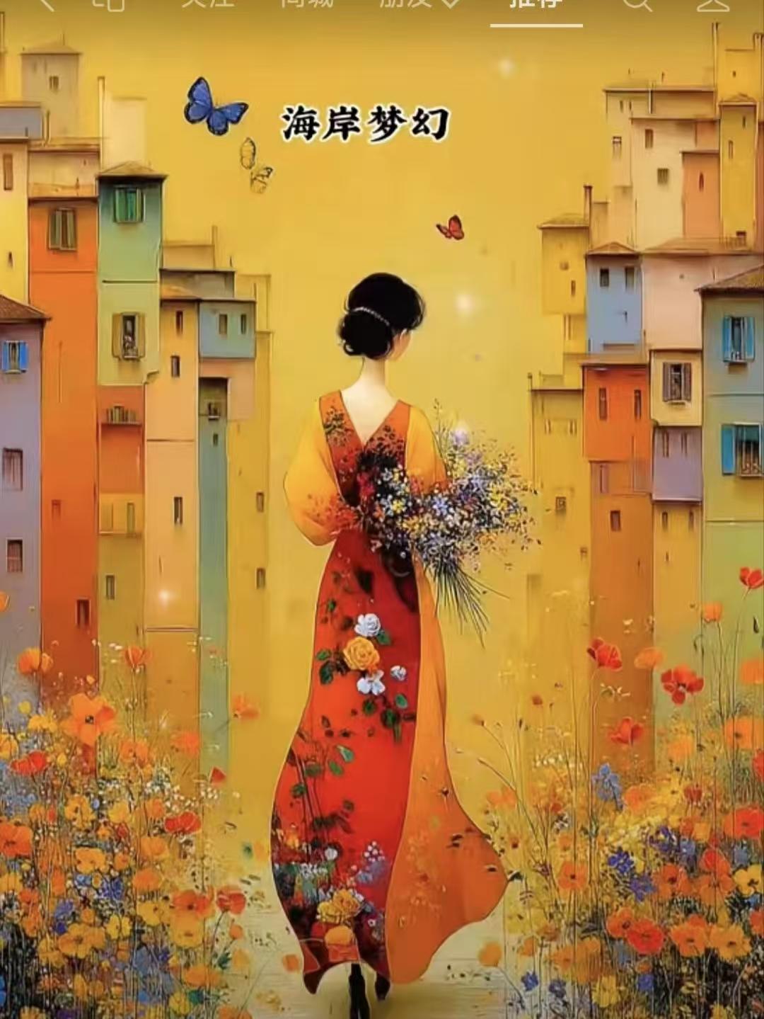 塞鸿秋
星子垂垂风款款，
光阴坐到衣衫软。
温柔涨满春溪涧，
喧嚣碎作秋藤蔓。